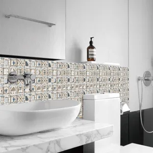 Decorative tile stickers 3D mosaic wall stickers DIY waterproof surface film detail view