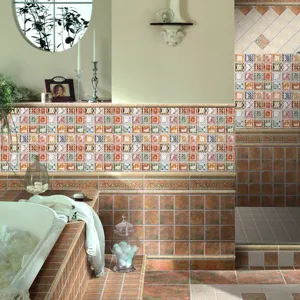 Creative tile stickers 3D mosaic decorative DIY wall stickers waterproof bright film