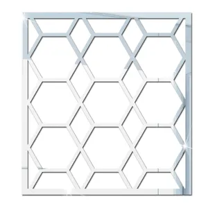 Autocollant mural miroir acrylique geometrique creux auto-adhesif decoration meuble