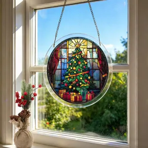 Prachtige acryl kerstboom hangende venster decoratie hanger voor kerstmis decor