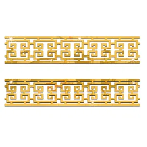 Adesivi da parete a specchio 3d in acrilico oro bordo soffitto battiscopa casa 2pz