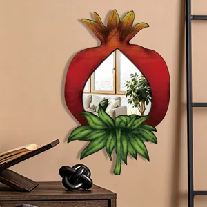 Bohemian pomegranate shaped wall mirror acrylic decorative mirror for home bedroom decor