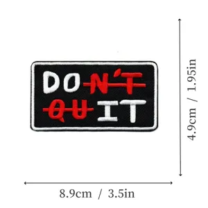 Patch brodé lettres punk thermocollant DIY vêtements veste accessoire décoratif.