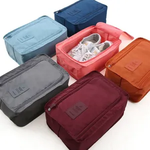 Portable travel shoe bag multi-color foldable storage pouch waterproof organizer for travel