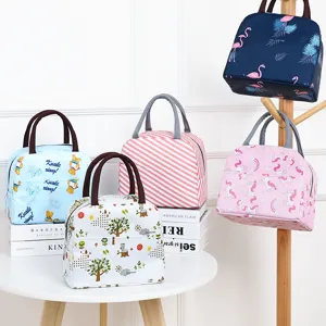 Borsa Portapranzo Isolata Tessuto Oxford Portatile Bento Box Impermeabile Termica Conservazione Cibo Ufficio Scuola