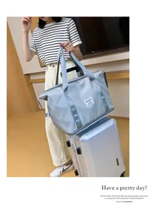Große reise tasche leicht wasserdicht wochenende gepäcktasche für damen und herren fitness