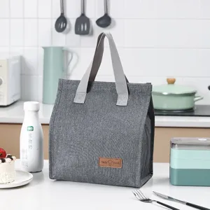 Insulated lunch bag portable oxford cloth thermal food container for work school picnic.