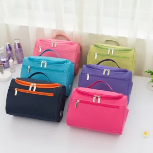 Grosse Kapazitaet tragbare Reise Kulturtasche wasserdicht Nylon Make-up Organizer