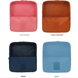 Sac a chaussures de voyage en nylon maille organisateur impermeable pochette lot de quatre
