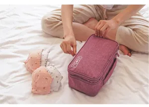 Portable travel underwear storage bag multi-functional bra organizer for trip and daily use
