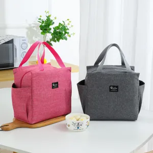 Thickened insulated lunch bag portable bento storage tote bag for daily meal prep outdoor use