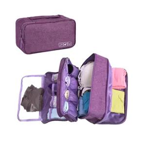 Portable Travel Underwear Organizer Bag Multi Layer Waterproof Storage Pouch For Bra And Panties Daily Use