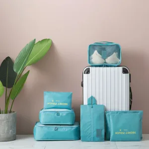 7-teiliges Reise-Organizer-Taschen-Set wasserdichte Packtaschen für Koffer Aufbewahrung