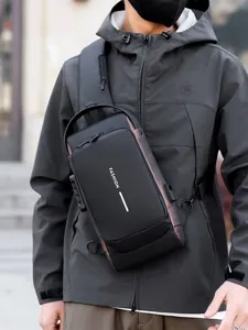 Men chest bag anti-theft shoulder bag casual waterproof crossbody bag with password lock.