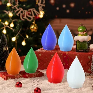 Natale 3D LED Lampadina a Goccia Ornamentale per la Decorazione da Tavolo delle Feste