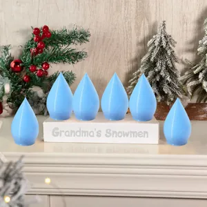 Set di ornamenti per lampadine LED di Natale, decorazione da scrivania luminosa per feste.