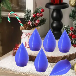 Natale ornamenti di lampadine LED luminose stampate in 3D decorazione festiva