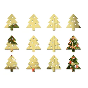 Weihnachts DIY Spiegel Acryl Wandaufkleber Kinderzimmer wasserdicht selbstklebend Deko