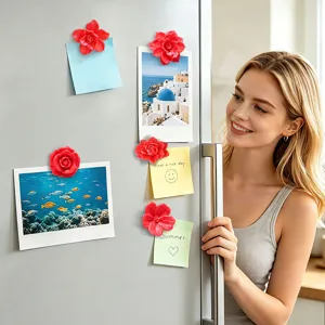 3D flower fridge magnet creative decorative magnetic sticker for kitchen and home office use.