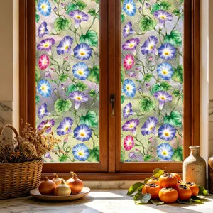 Pelicula para ventana de campanilla adhesivo decorativo estatico vista detallada