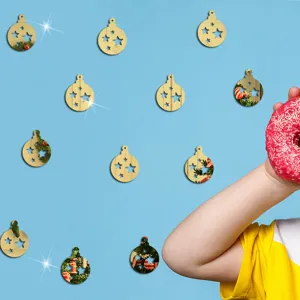 Weihnachten DIY Spiegel Acryl Wandaufkleber für Kinderzimmer Dekoration Detailansicht