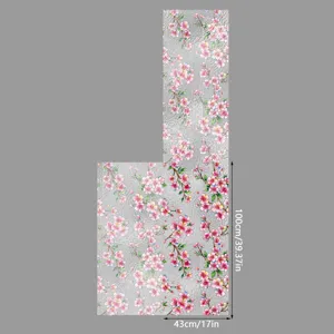 Pelicula para ventana flor de cerezo adhesivo estatico para vidrio 100x43cm