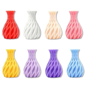 3D printed colorful magnetic vase fridge magnet creative hollow home decor flower pot set