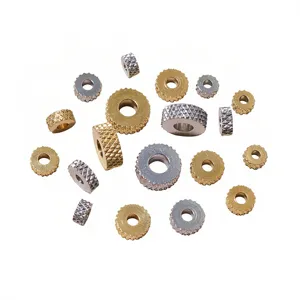 Perles d'espacement de roue en acier inoxydable or argent en vrac accessoires de bijoux DIY