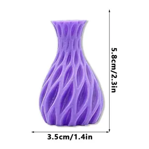3D printed magnetic vase fridge magnet, creative colorful flower pot, small home decor item.