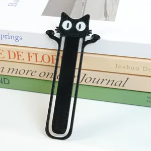 Süßes 3D-gedrucktes schwarzes Katzen-Lesezeichen für Bücher und tolle Geschenkideen.
