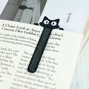 3D Gedruckter Schwarzer Katzen Lesezeichen Süßes Tier Buchseiten Marker Kreatives Geschenk
