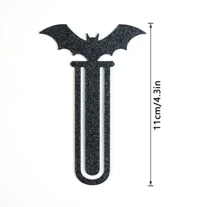 Schwarzes Fledermaus Metall Lesezeichen, Gothik ausgehöhltes Lesezeichen für Buchliebhaber