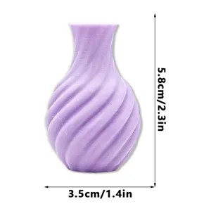 Μαγνήτης ψυγείου με μαγνητικό βάζο 3D εκτύπωσης, δημιουργική μίνι γλάστρα με σπειροειδή υφή.