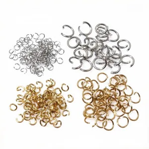 Anneaux de Saut Ouverts en Acier Inoxydable Minimaliste Anneaux de Connecteur en Métal Pour Fabrication de Bijoux DIY