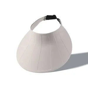 Details van de zomervizierhoed, UV-bescherming lege pet met verstelbare band voor buitensporten.