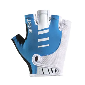 Breathable half-finger cycling gloves for men, perfect for mountain biking and outdoor sports.