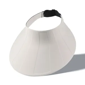 Zomer UV bescherming lege top zonnekap hoed voor buitensporten ademend en lichtgewicht wit