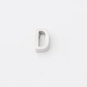 Stainless steel letter D charm pendant for DIY jewelry making, durable and stylish accessory.