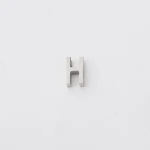 Stainless steel letter H pendant charm DIY jewelry accessory for necklaces and bracelets.