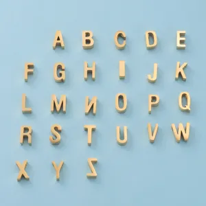 Mirror stainless steel uppercase letter A-Z DIY charms pendant jewelry making accessories