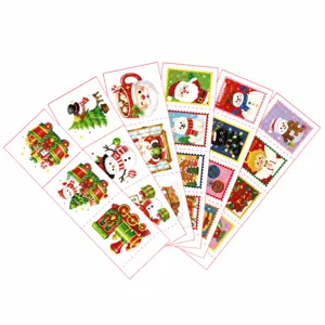 Christmas Cartoon Temporary Tattoo Stickers Waterproof Cute Santa Claus Kids Holiday Party Decorative Decals