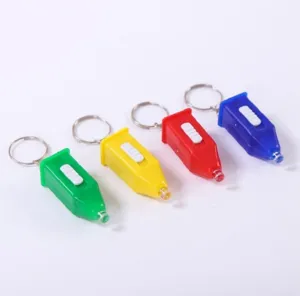 Mini Linterna LED Llavero Detector UV Portátil Luz Dinero Falso Multicolor 4pcs