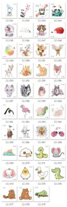 Kids cartoon animal temporary tattoo stickers cute waterproof sticker designs set wholesale
