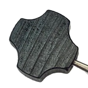 Natural ebony wood quatrefoil spacer bead 12mm for handmade DIY jewelry necklaces and earrings.