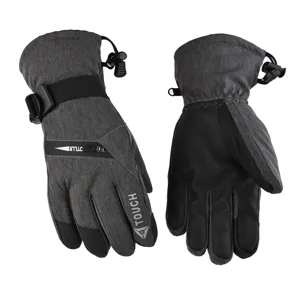 Winter waterproof ski gloves for men and women, warm fleece-lined outdoor sports cycling gloves.