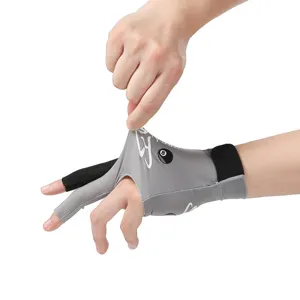 Gant de billard hautement elastique respirant trois doigts antiderapant sport