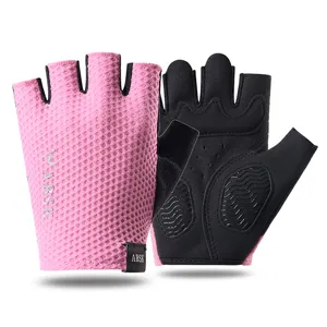 Unisex Outdoor Sports Fitness Gloves Breathable Mesh Weightlifting Cycling Anti-Slip Half Finger Gloves Workout Gear