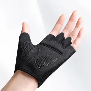 Non-slip breathable half-finger fitness gloves for weightlifting, cycling, and outdoor sports.