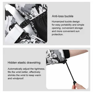 Winter thermal ski gloves for men and women, windproof waterproof outdoor cycling warm snow sports gear.