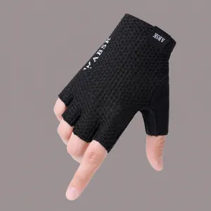 Breathable half finger sports gloves for gym fitness, weightlifting, and cycling. Anti-slip